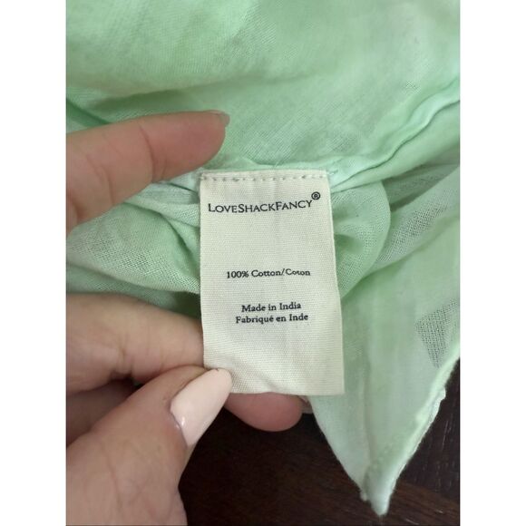 LOVESHACKFANCY - Ronda Embroidered Puff Sleeve Blouse - Picture 9 of 12